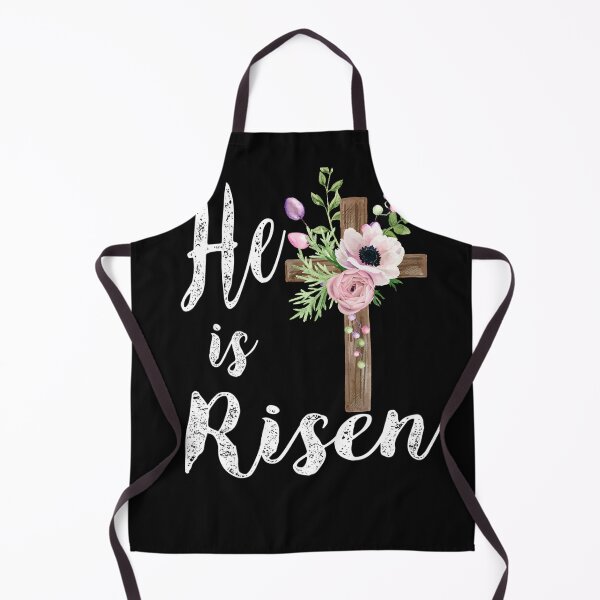 Item preview, He has Risen Easter Day Jesus Floral Cross designed and sold by Humber19912.