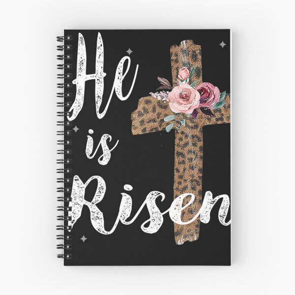 Item preview, He has Risen Easter Day Jesus Floral Cross designed and sold by Humber19912.