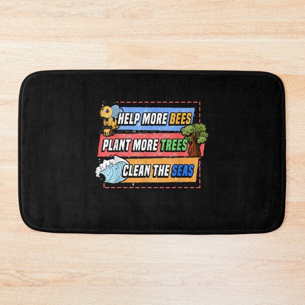 Item preview, Help More Bees Plant More Trees Clean The Seas Earth Day designed and sold by CesarDiaz.