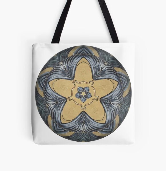 Art Deco Mandala All Over Print Tote Bag