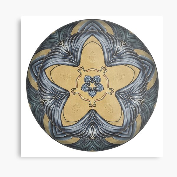 Art Deco Mandala Metal Print