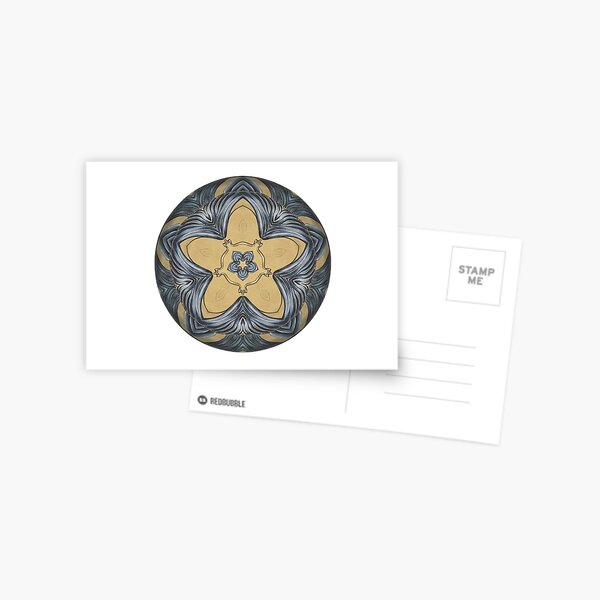 Art Deco Mandala Postcard