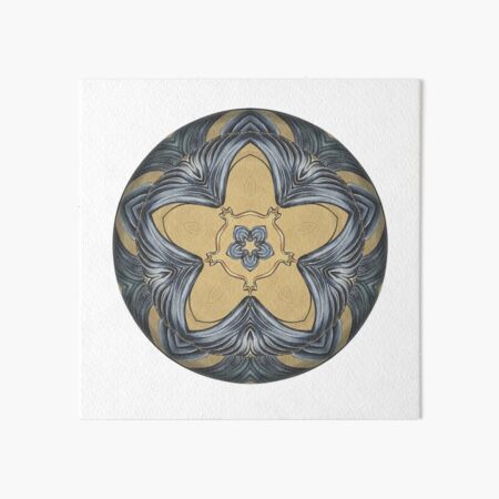 Art Deco Mandala Art Board Print