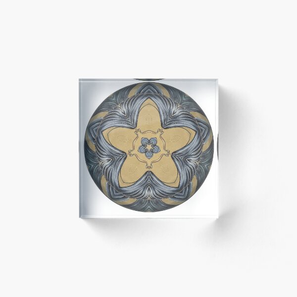 Art Deco Mandala Acrylic Block
