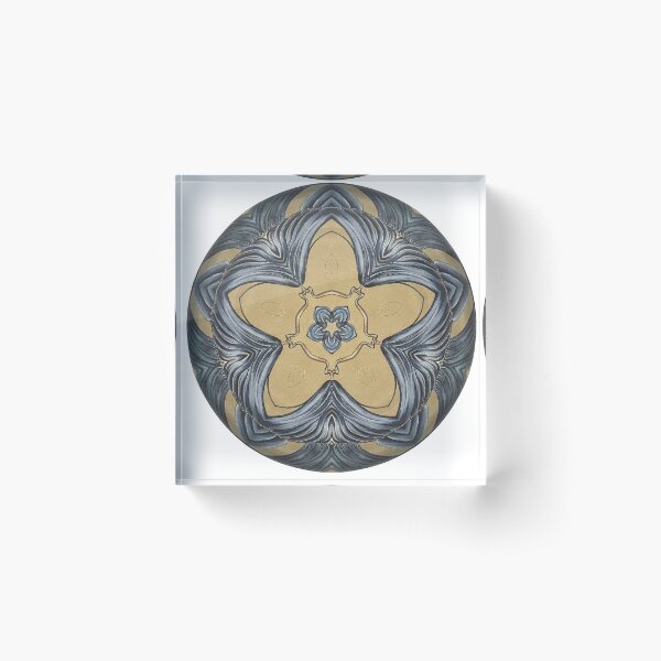 Art Deco Mandala Acrylic Block