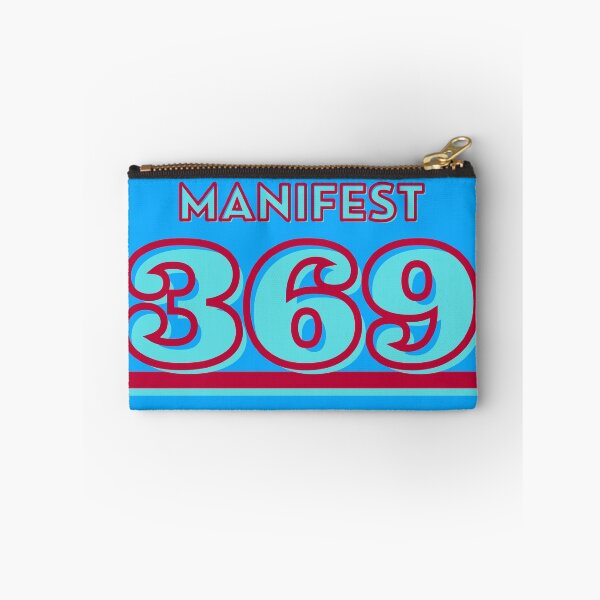 Item preview,  369- Tesla magic manifesting numbers in turquoise and brick red designed and sold by Mary Egan.