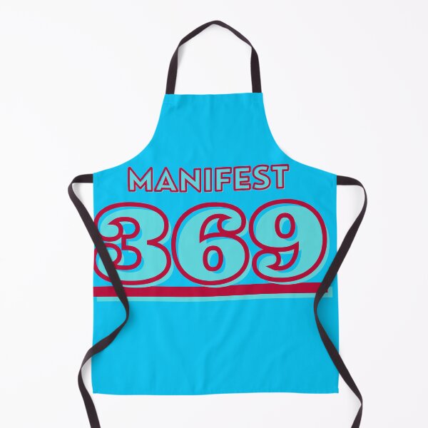 Item preview,  369- Tesla magic manifesting numbers in turquoise and brick red designed and sold by Mary Egan.