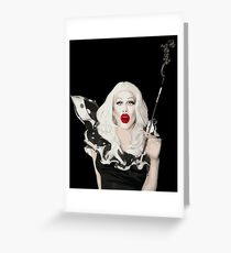 She looks spooky but she's really nice. Greeting Card