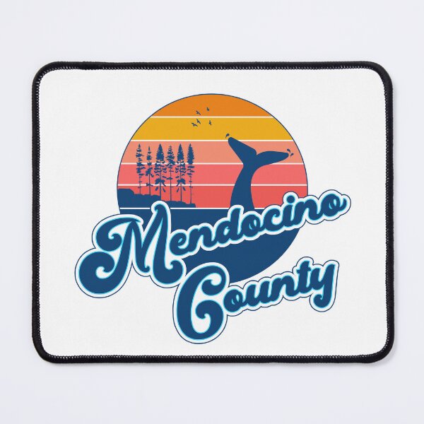 Item preview, Mendocino County California CA Surfer 70s Retro Sunset Vintage designed and sold by Funny Shirts Matter.