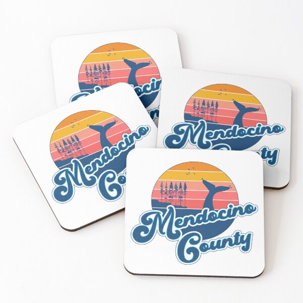 Item preview, Mendocino County California CA Surfer 70s Retro Sunset Vintage designed and sold by Funny Shirts Matter.