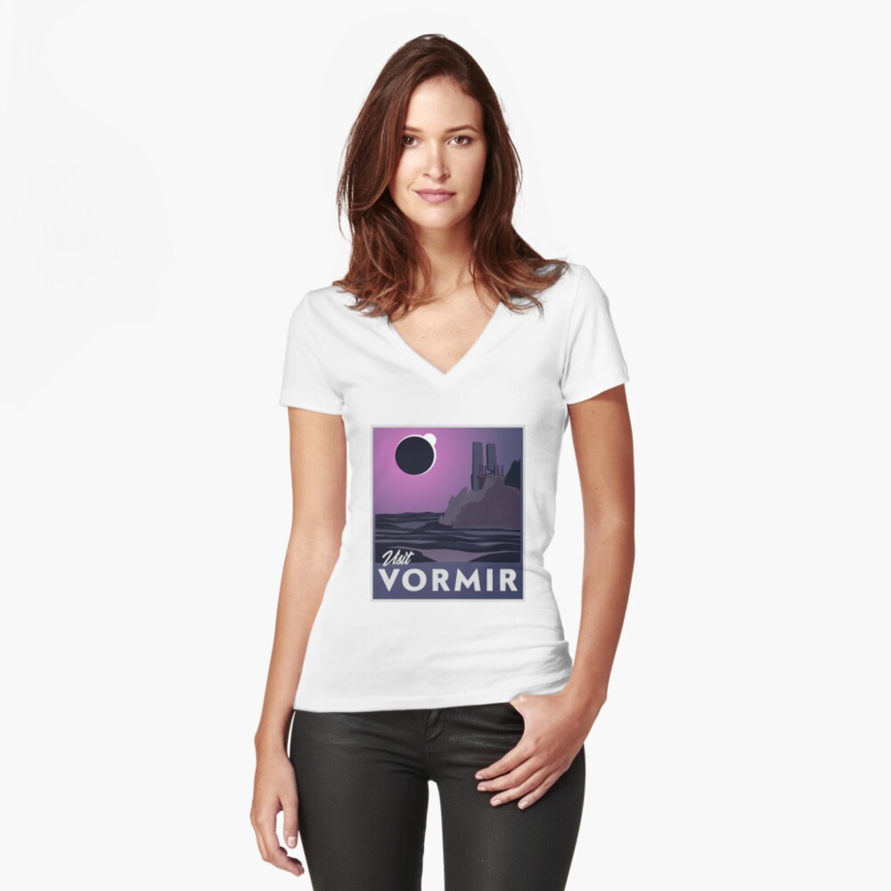 Item preview, Fitted V-Neck T-Shirt designed and sold by Rockys-Randoms.
