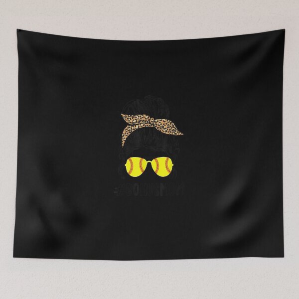 Item preview, Softball Bonus Mom Messy Bun Shirt, Bonus Mama Messy Bun designed and sold by KevinSoobin.
