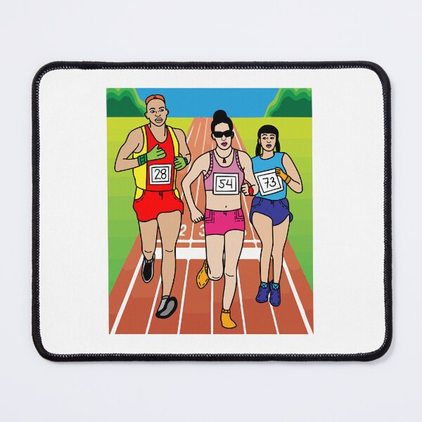 Item preview, Jogging Marathon Runners And Train    designed and sold by angkhuong1993.