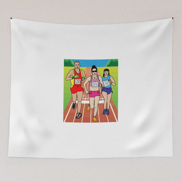 Item preview, Jogging Marathon Runners And Train    designed and sold by angkhuong1993.