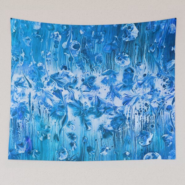 Item preview, Shades of Bright Blue Abstract designed and sold by Karen Simon.