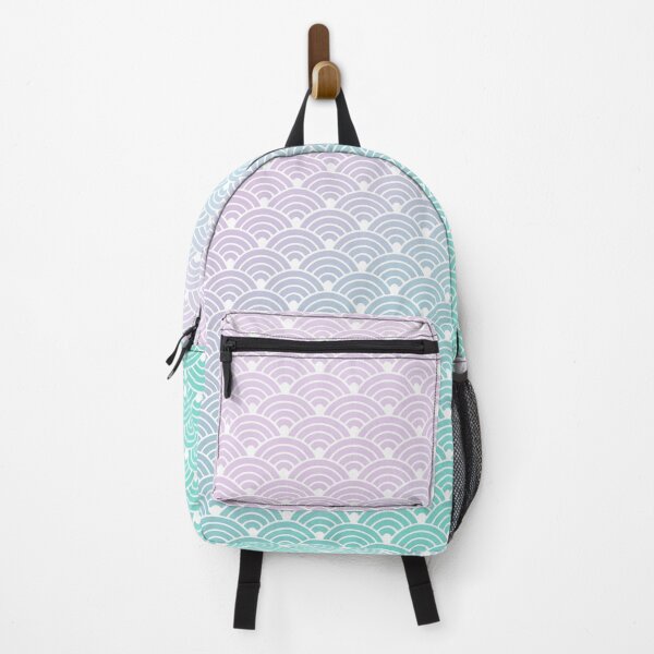 Item preview, Seigaiha Pattern in Purple Aqua Gradient designed and sold by Takeda-art.