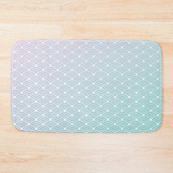 Item preview, Seigaiha Pattern in Purple Aqua Gradient designed and sold by Takeda-art.