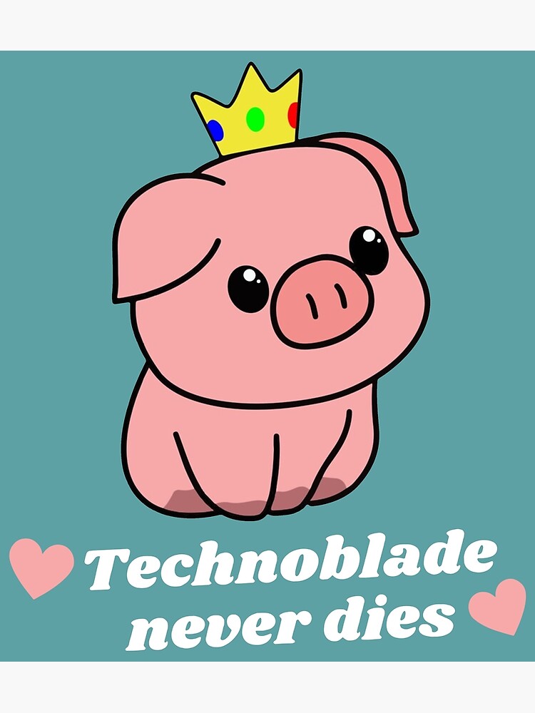 RIP Technoblade Never Dies , Technoblade Poster, GGEZ Technoblade Forever  Never Dies | Poster