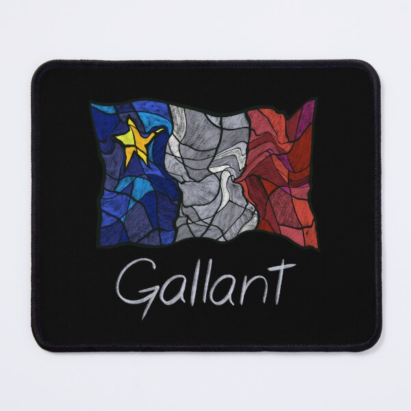 Item preview, Acadian Flag pastel liquid mosaic Gallant - Drapeau acadien mosaïque liquide pastel vitrail Gallant designed and sold by ColoursOfFrance.