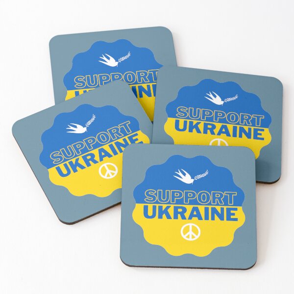 Item preview, Support Ukraine Peace Dove And Peace Sign On Flower Shaped Blue And Yellow Background designed and sold by kanjaz.