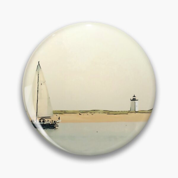Item preview, Sailboat passing the lighthouse designed and sold by CelioByDesign.