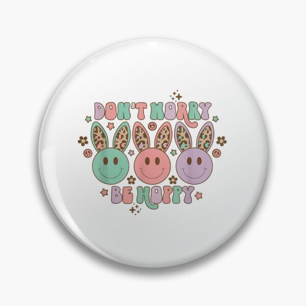 Item preview, Funny Easter Day Dont Worry Be Hoppy Cute Bunny designed and sold by pixelsimple.
