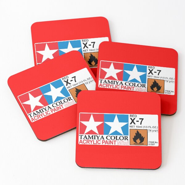 Item preview, Tamiya Acrylic Paint X-7 Red Label designed and sold by CastorStudios.