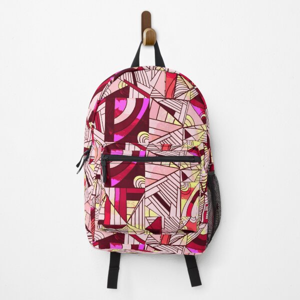 Item preview, Colorful Lines and Shapes - Red, Burgundy, Peach designed and sold by Jasrese.