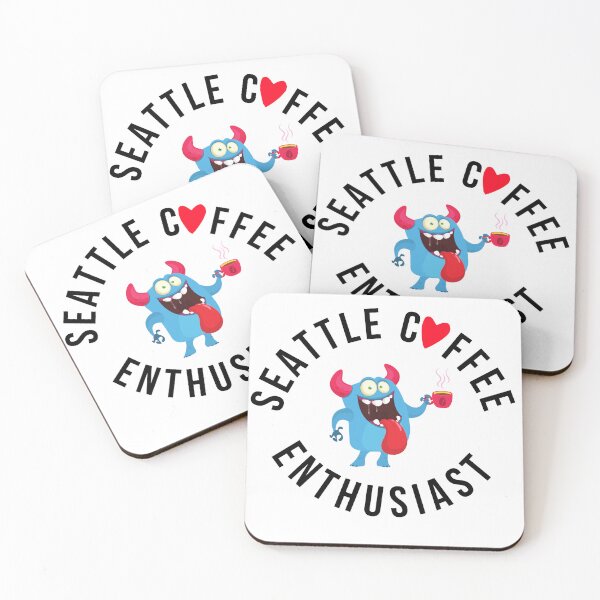 Item preview, Seattle Coffee Enthusiast Monster Attitude designed and sold by Mompreneur and Daughter.