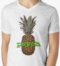 Psych Pineapple Men's V-Neck T-Shirt