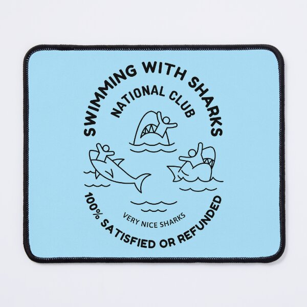 Item preview, Swimming with Sharks (black) designed and sold by lucascadeur.