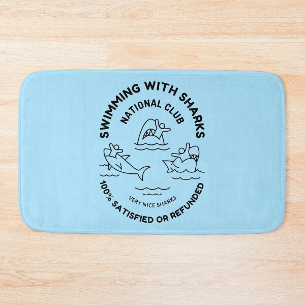 Item preview, Swimming with Sharks (black) designed and sold by lucascadeur.