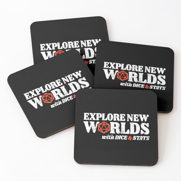Item preview, Explore New Worlds with Dice and Stats DnD Gaming designed and sold by DnlDesigns.