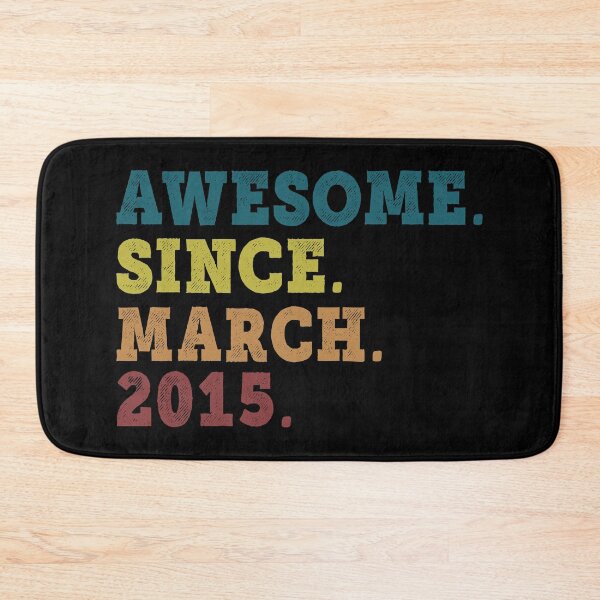 Item preview, Awesome Since March 2015 Retro Vintage 7th Birthday Gift designed and sold by designbychow.
