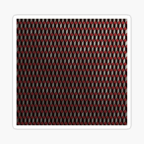 Red-Silver Scales Sticker
