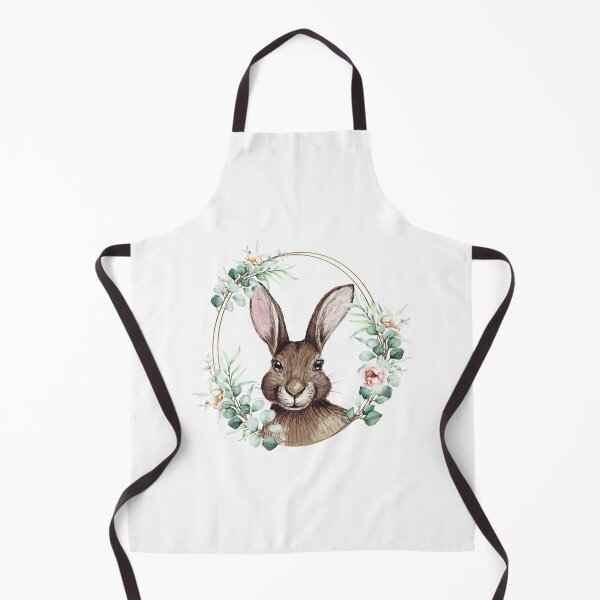 Item preview, Bunny Rabbit in a Floral Gold Wreath Frame designed and sold by angkhuong1993.