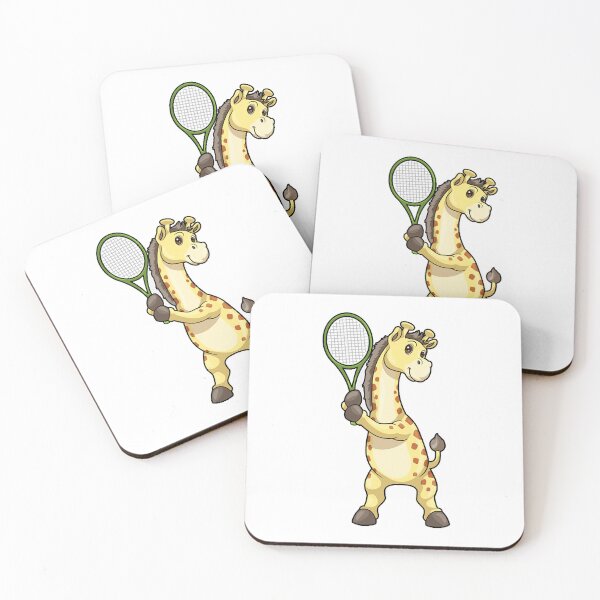 Item preview, Giraffe at Tennis with Tennis racket  designed and sold by thai1993.