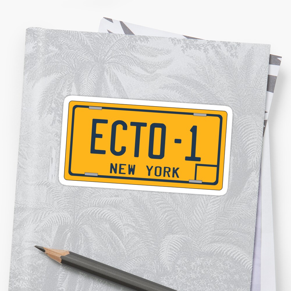 ecto 1 license plate
