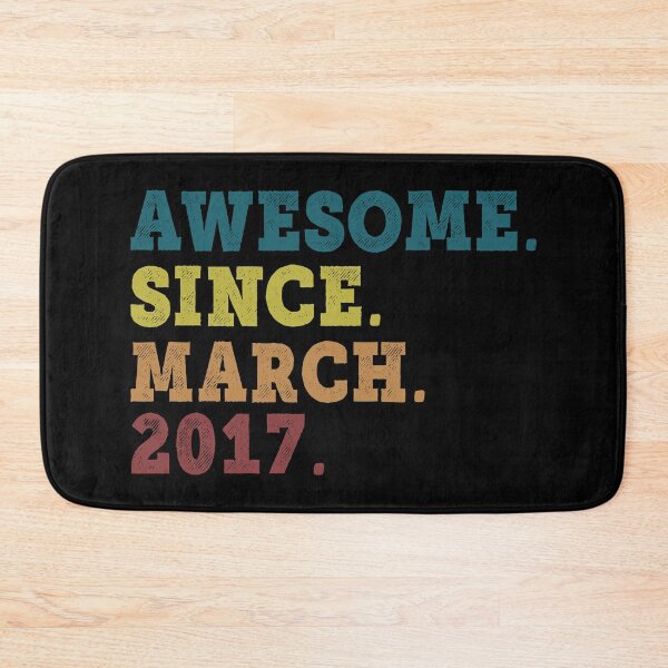 Item preview, Awesome Since March 2017 Retro Vintage 5th Birthday Gift designed and sold by designbychow.