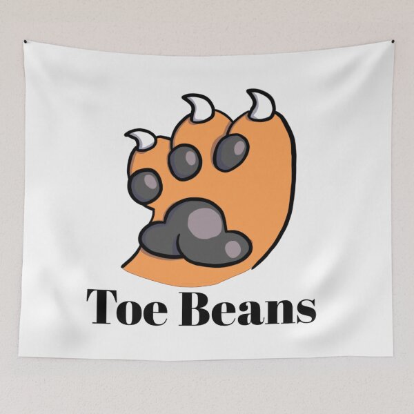 Item preview, Orange Paw Black ToeBeans With Text designed and sold by DolmanceWorks.