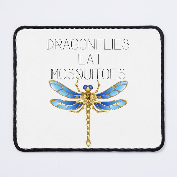 Item preview,  Dragonflies Eat Mosquitoes Light Ground Design designed and sold by EarthArtDesigns.