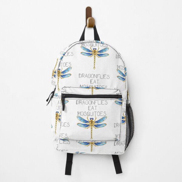 Item preview, Dragonflies Eat Mosquitoes Light Ground Design designed and sold by EarthArtDesigns.