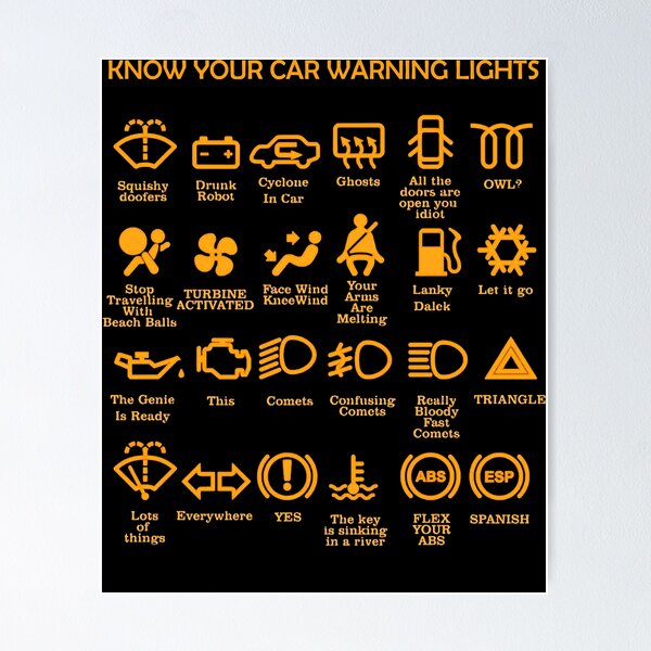 Car Warning Lights Posters for Sale