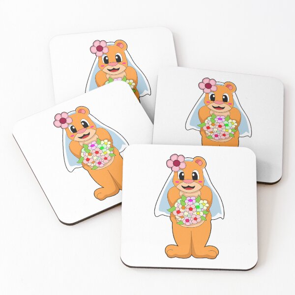 Item preview, Bear as Bride with Flowers  designed and sold by thai1993.