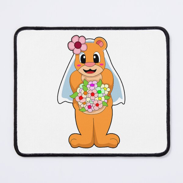 Item preview, Bear as Bride with Flowers  designed and sold by thai1993.