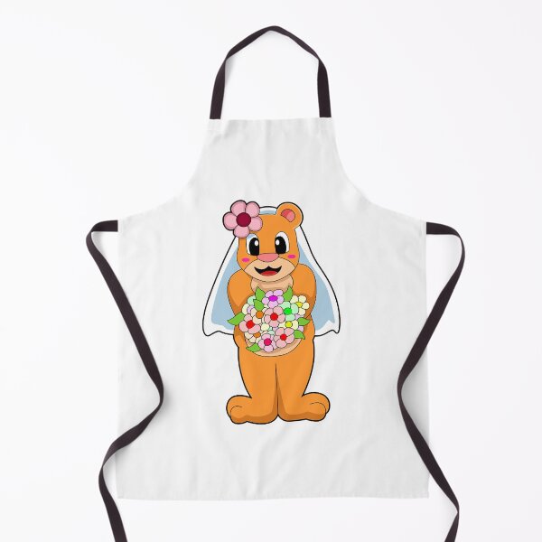 Item preview, Bear as Bride with Flowers designed and sold by thai1993.