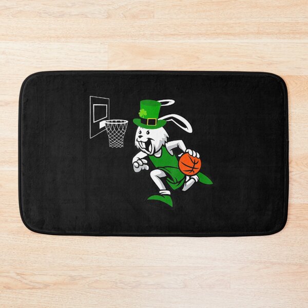 Item preview, Leprechaun Bunny Basketball St Patricks Day Easter Sports designed and sold by catprograming.