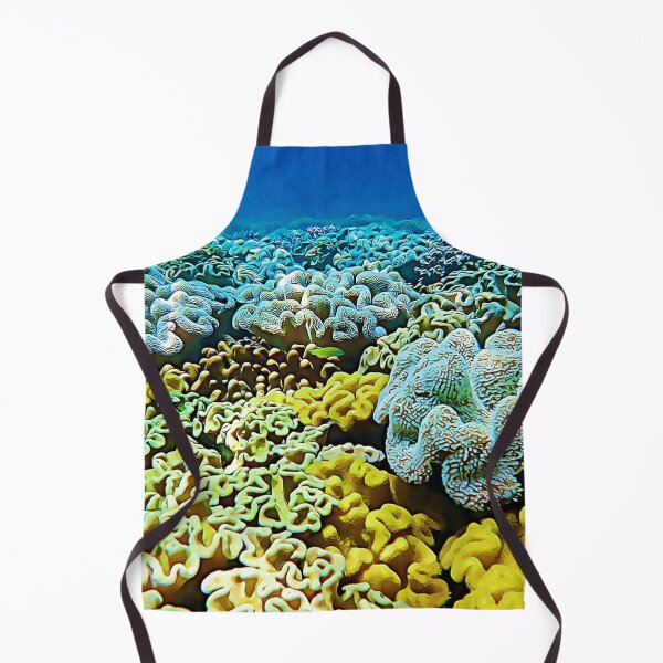 Item preview, Yellow Leather Corals on a Shallow Coral Reef in Fiji designed and sold by OceanVentures.