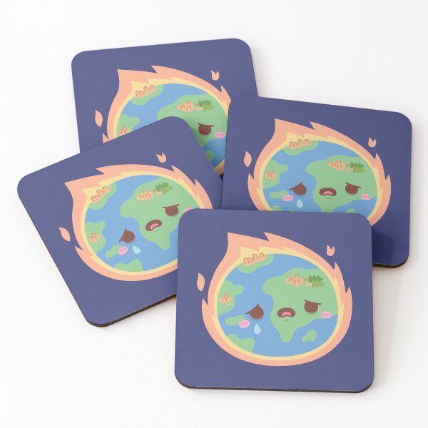 Item preview, Sad Earth On Fire, Global Warming designed and sold by rustydoodle.