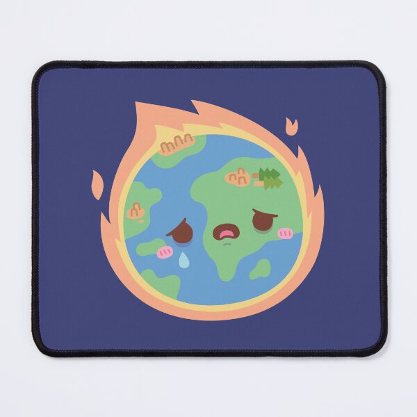 Item preview, Sad Earth On Fire, Global Warming designed and sold by rustydoodle.